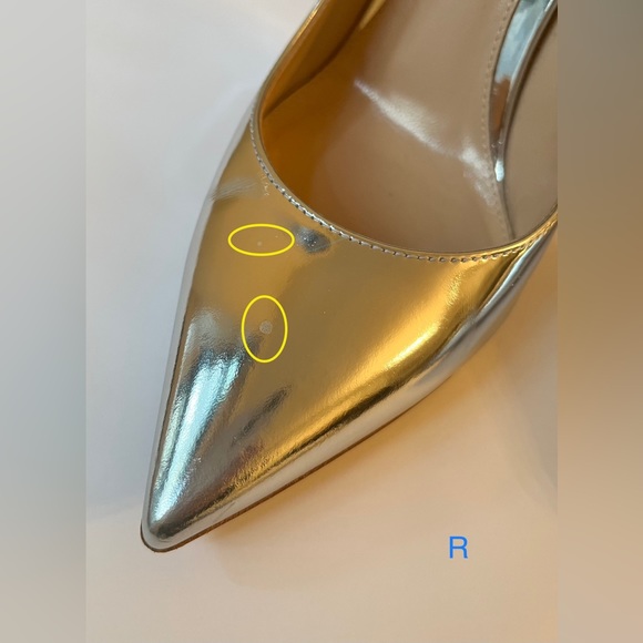 Gianvito Rossi 105 Silver Metallic Leather Pumps 36.5 - Picture 7 of 13